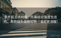 茶杯狐五点对照：先看结论强度合适吗，再把镜头选择写明（读完更清醒）
