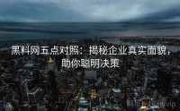黑料网五点对照：揭秘企业真实面貌，助你聪明决策