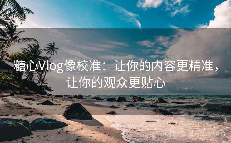 糖心Vlog像校准:让你的内容更精准,让你的观众更贴心 糖心Vlog像校准:让你的内容更精准,让你的观众更贴心