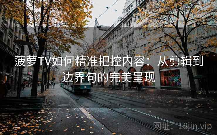 菠萝TV如何精准把控内容：从剪辑到边界句的完美呈现